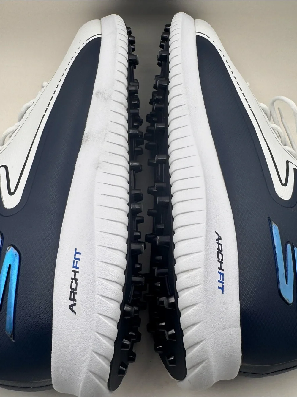 Men's White Athletic Lace-Up Shoes